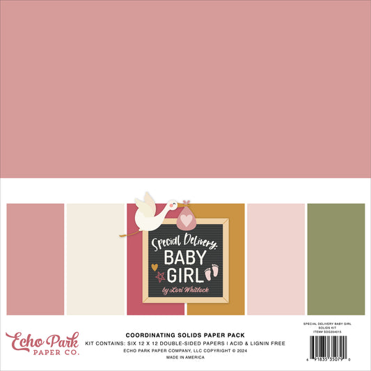 Echo Park Special Delivery Baby Girl Solids
