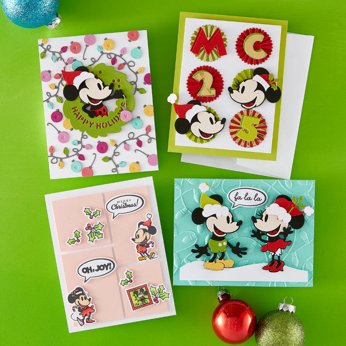 Spellbinders Classic Mouse Christmas Etched Dies- Embellishments