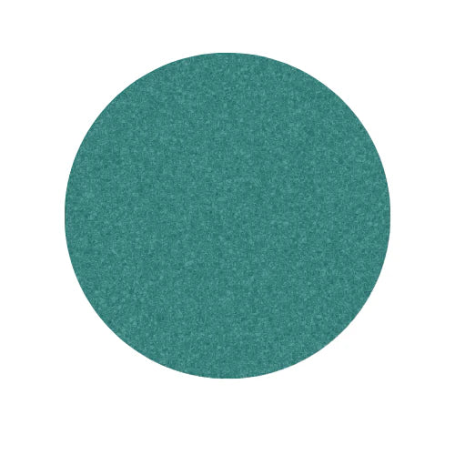 Solid teal circle on a white background