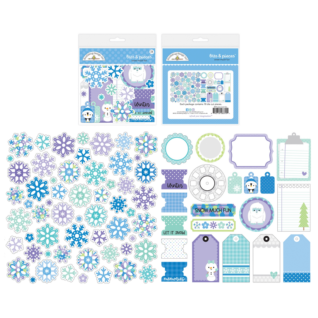 Doodlebug Snow Much Fun Bits & Pieces Die-Cuts