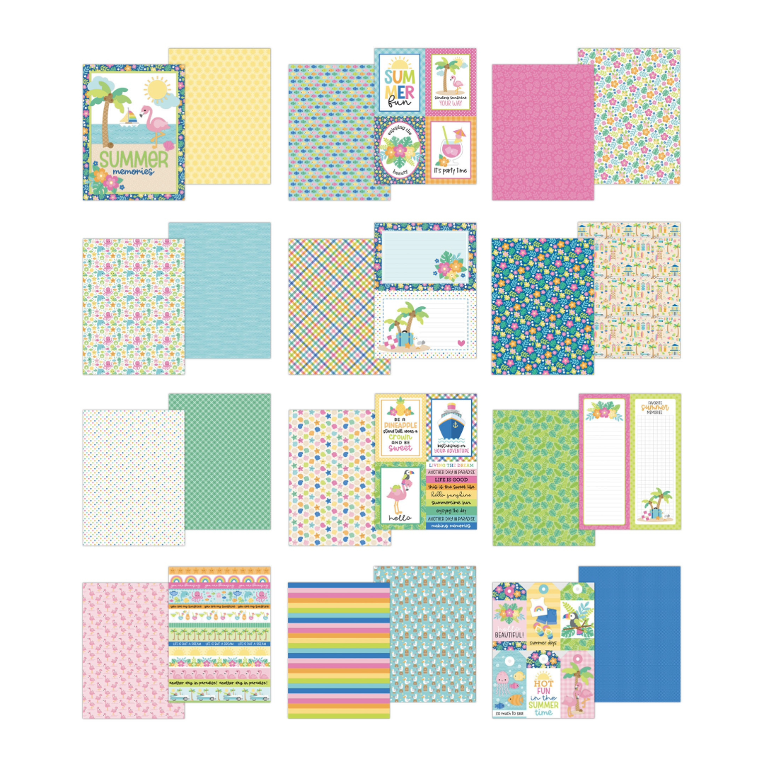 Doodlebug Summer Fun Paper Pad 6"X8"