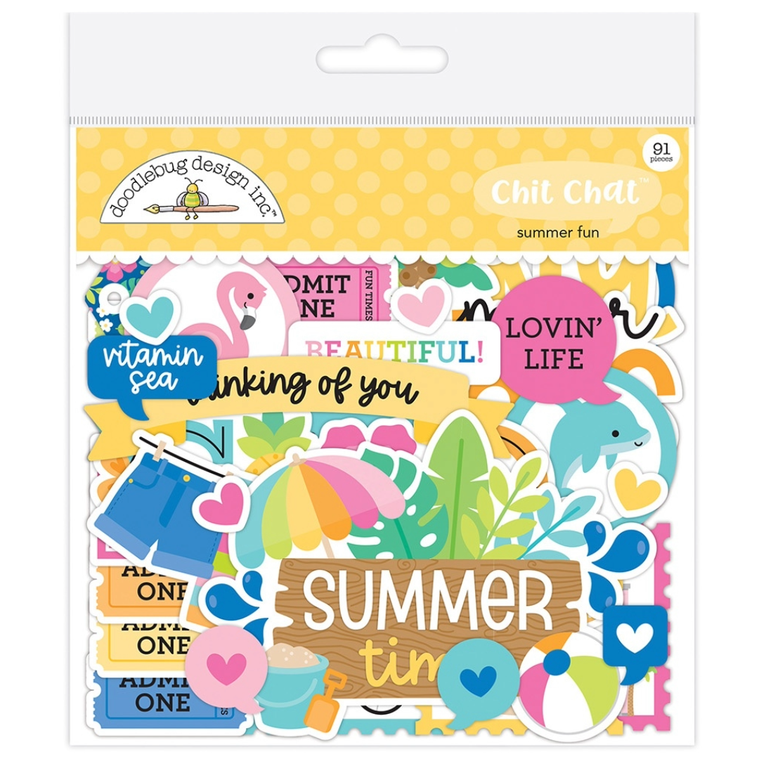 Doodlebug Summer Fun Chit Chat Die-Cuts