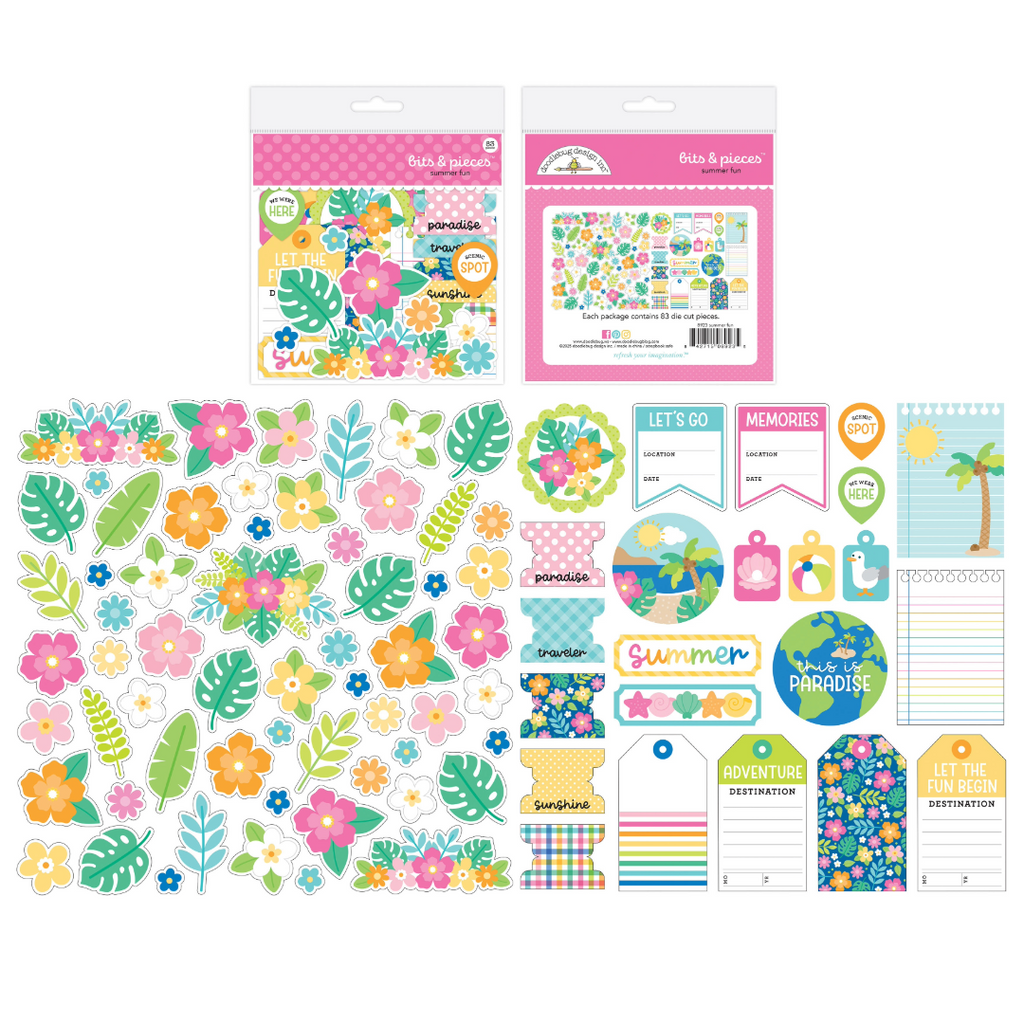 Doodlebug Summer Fun Bits & Pieces Die-Cuts