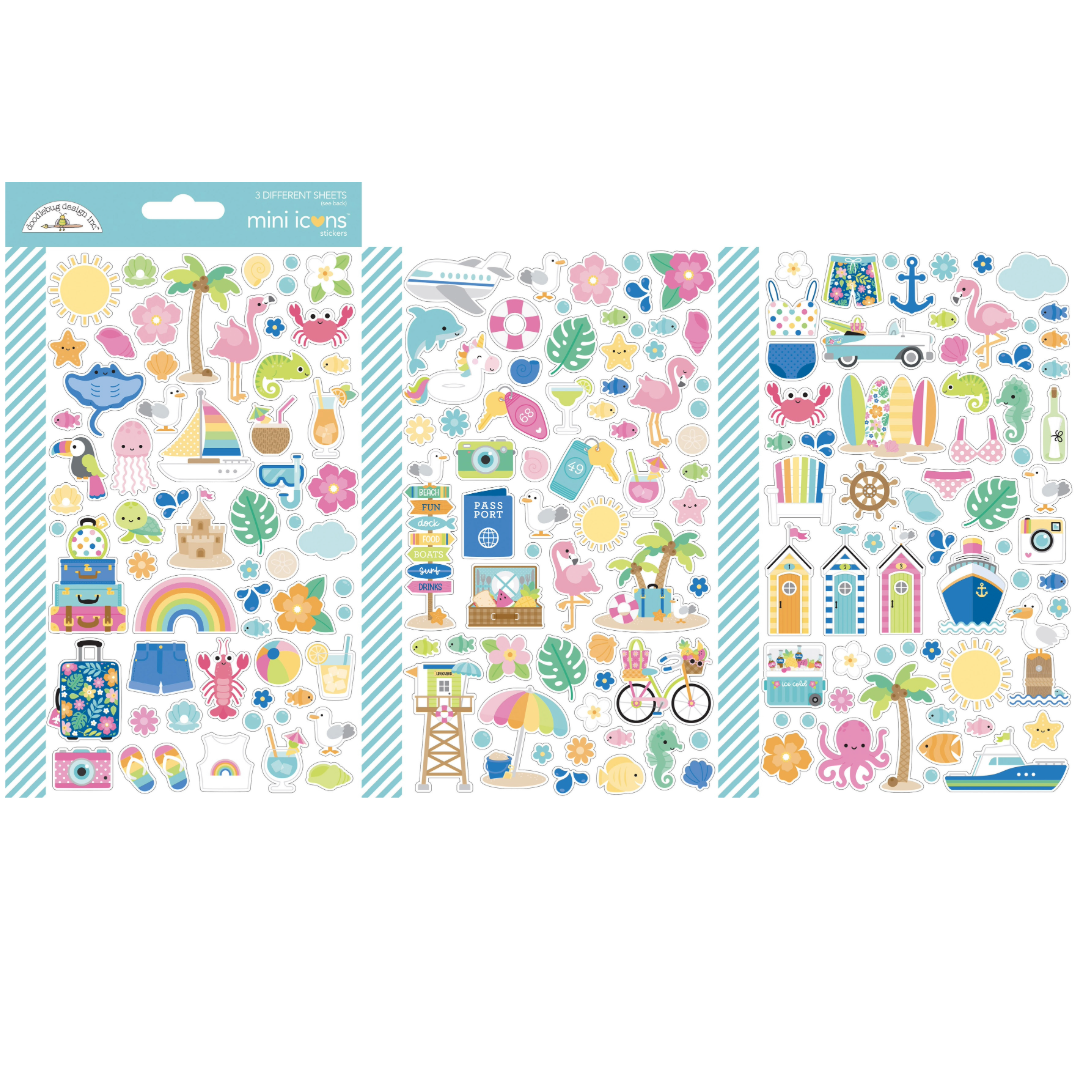 Doodlebug Summer Fun Mini Stickers