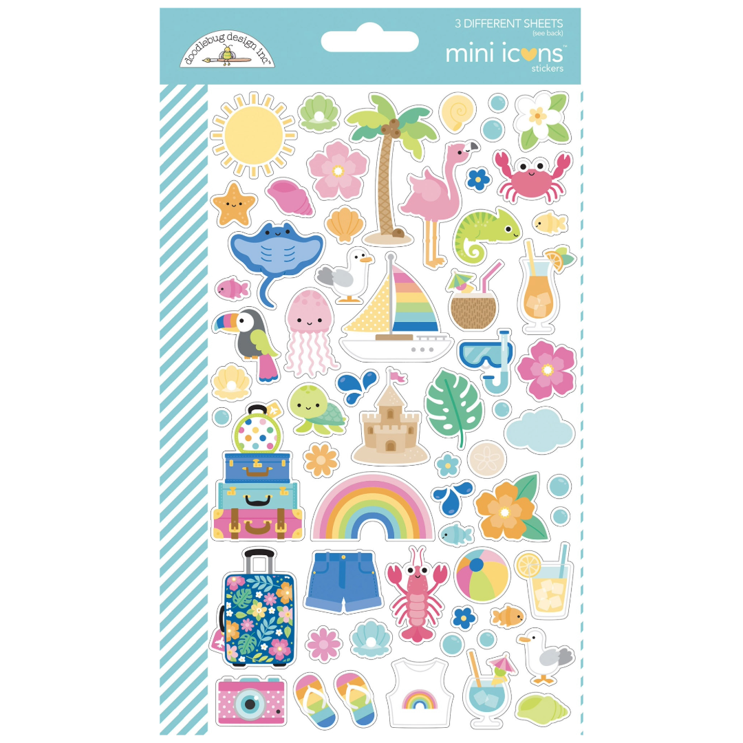 Doodlebug Summer Fun Mini Stickers