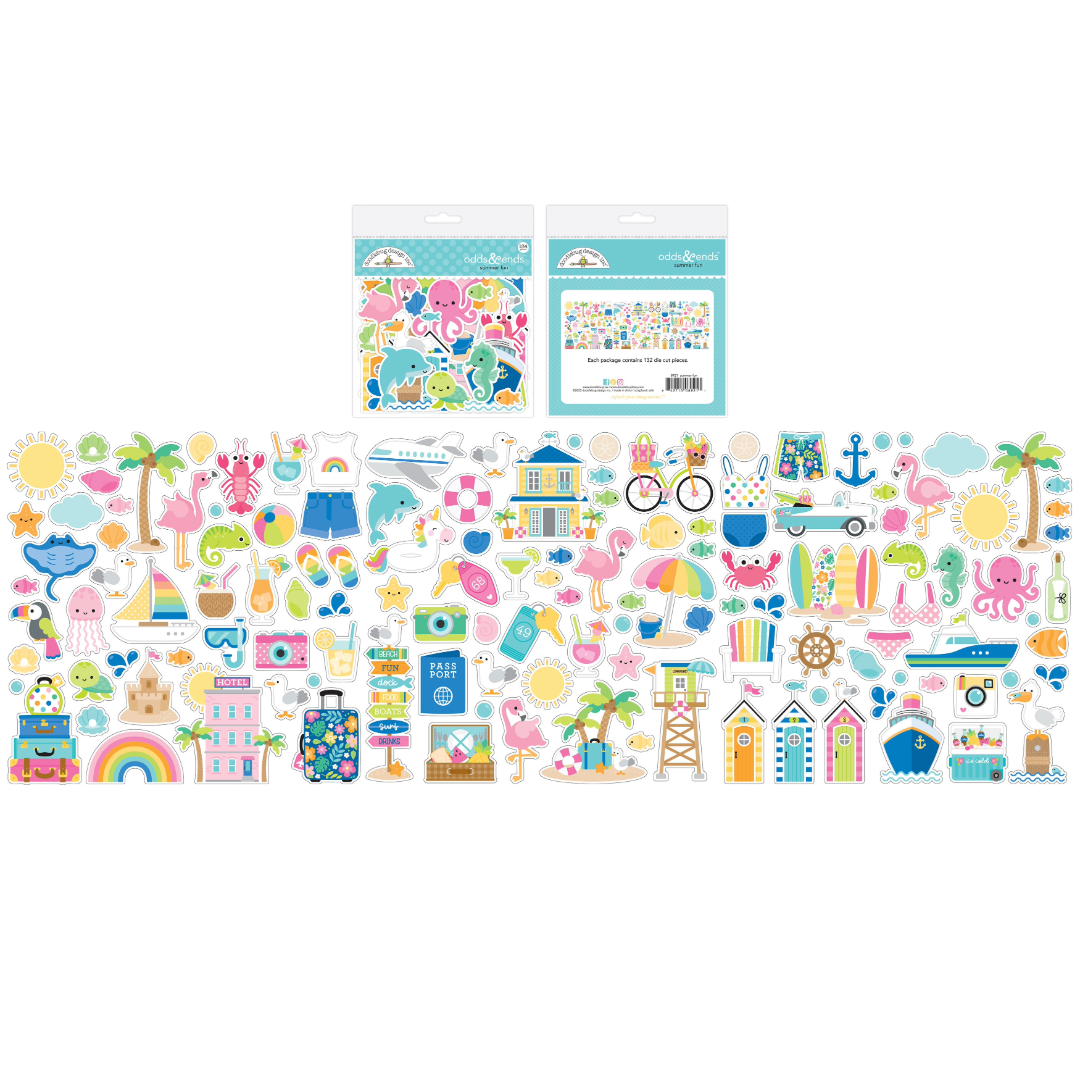 Doodlebug Summer Fun Odds & Ends Die-Cuts