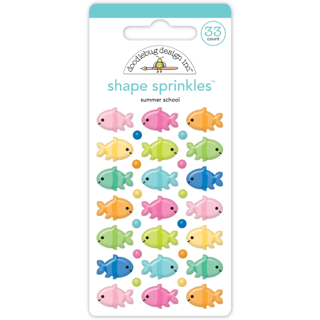 Doodlebug Summer Fun Sprinkles -Summer School