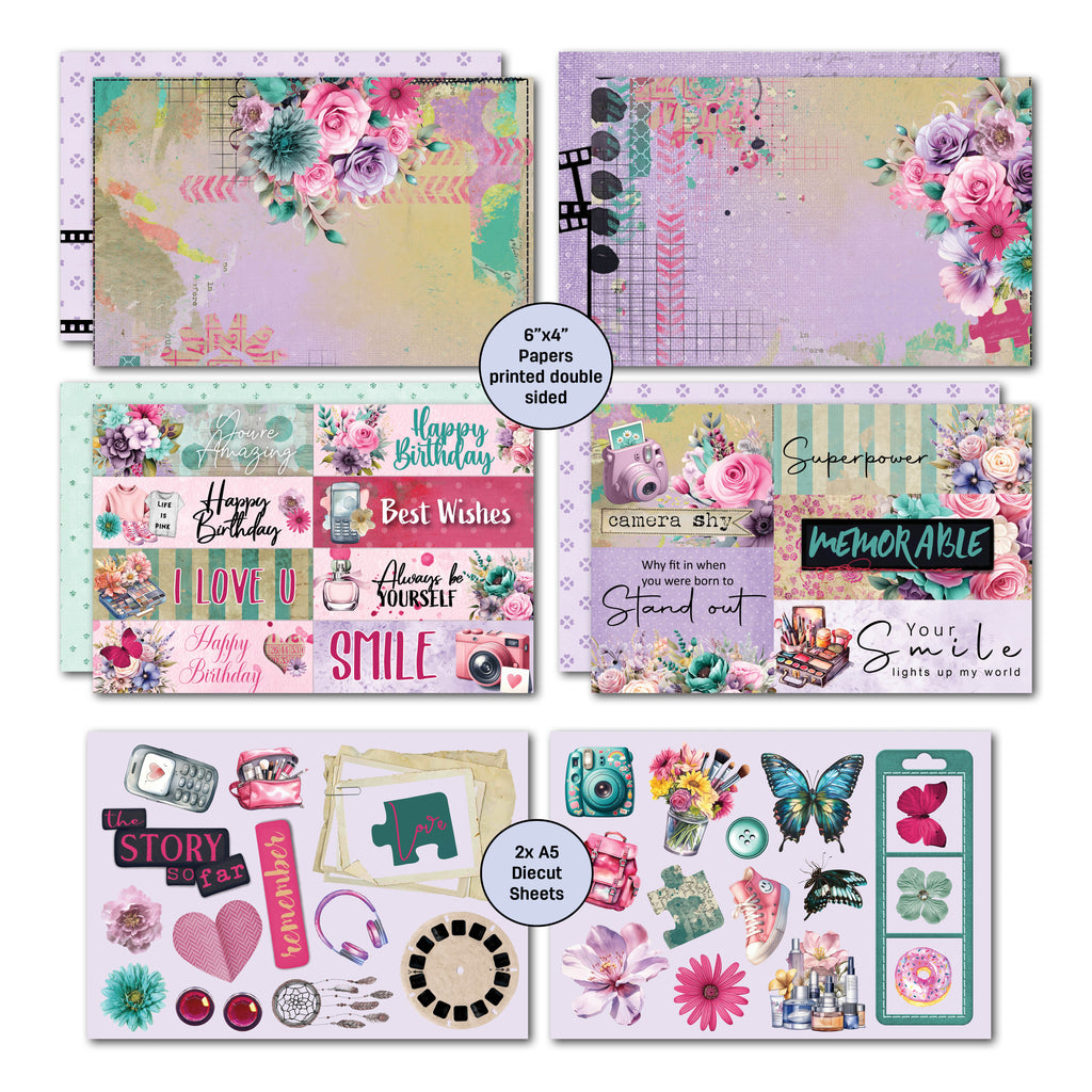 3Quarter Designs Teenage Dream Collection 6"x4" Card Pack