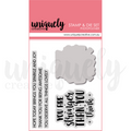 Uniquely Creative Heart & Soul Stronger Than You Think Stamp & Die Set