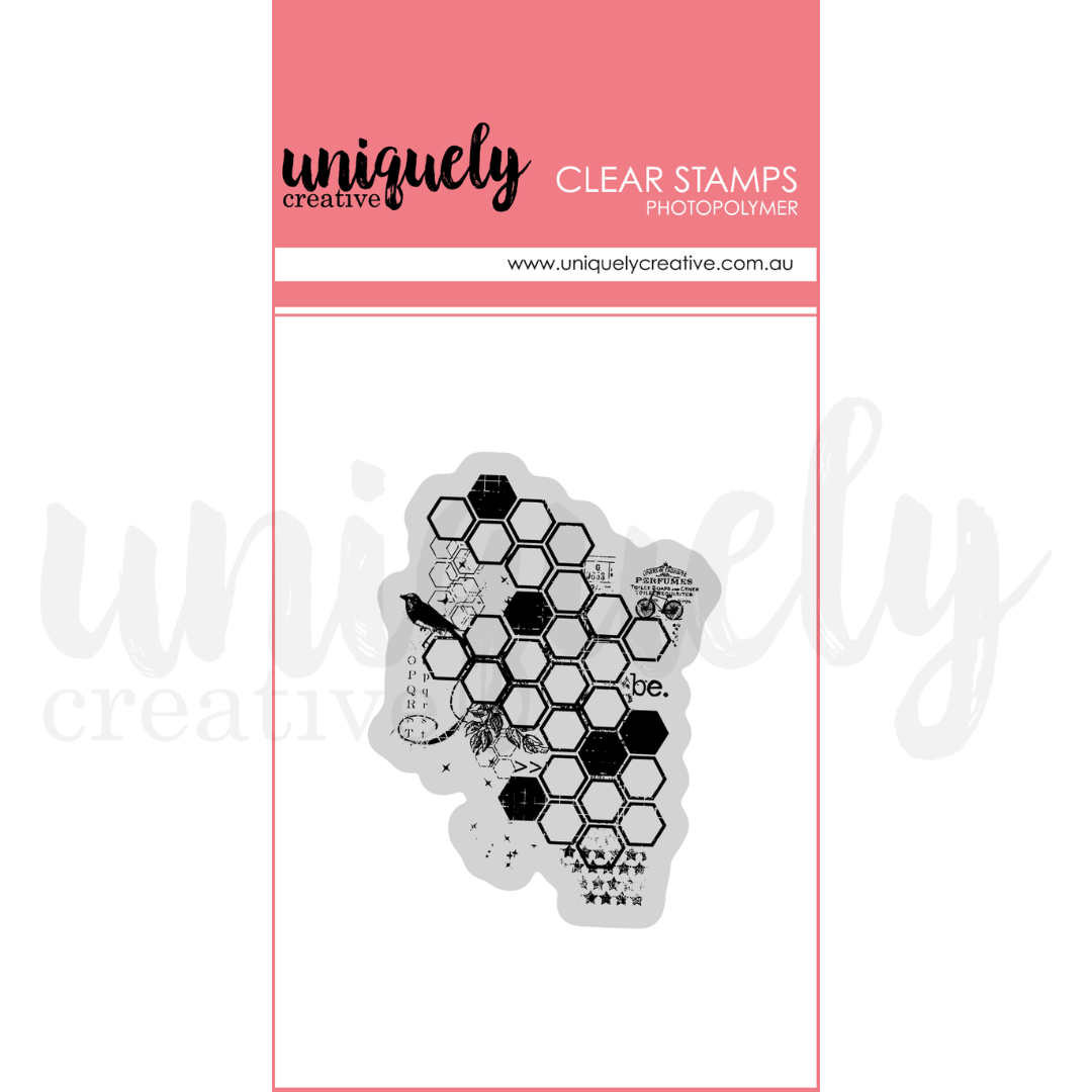 Sweet as Honey - Botanical Honeycomb Stamp