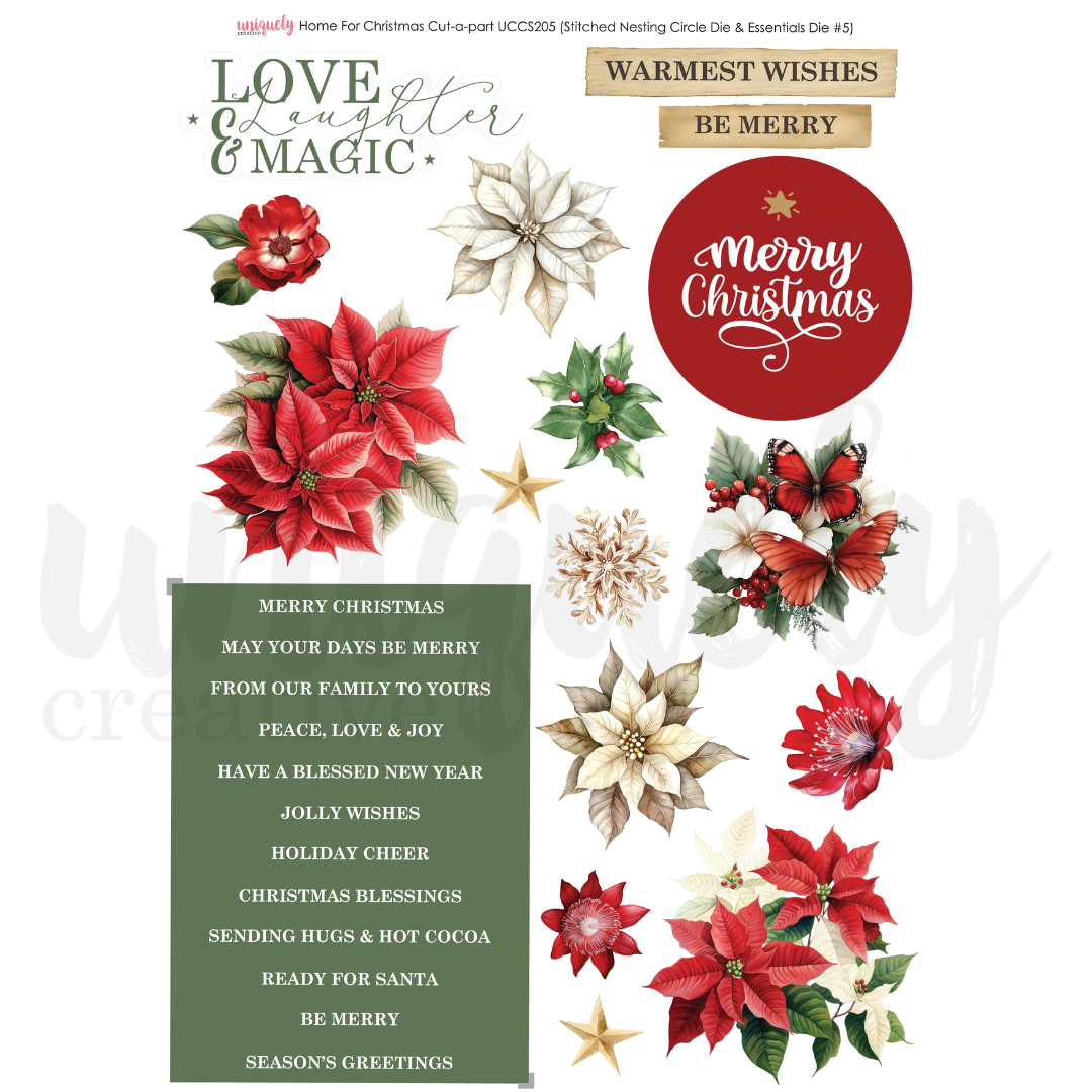 Uniquely Creative Home For Christmas – Cut-a-Part Sheet