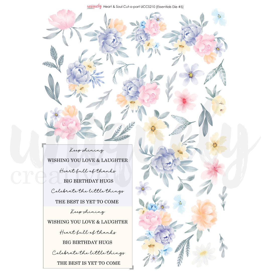 Uniquely Creative Heart & Soul Cut-a-Part Sheet