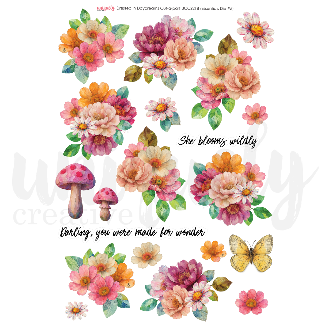 Uniquely Creative Dressed in Daydreams Cut-a-Part Sheet