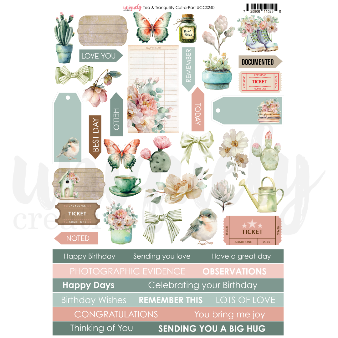 Tea & Tranquility - Cut-a-Part