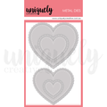 Uniquely Creative Die - Stitched Nesting & Scalloped Hearts
