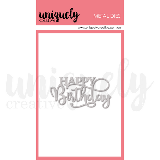 Uniquely Creative  - Happy Birthday Die