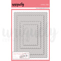 Rectangle Photo Mat Border Die - Scalloped