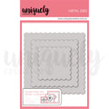 Square Photo Mat Border Die - Scalloped