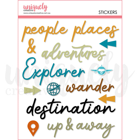 Uniquely Creative Scenic Route Puffy Stickers