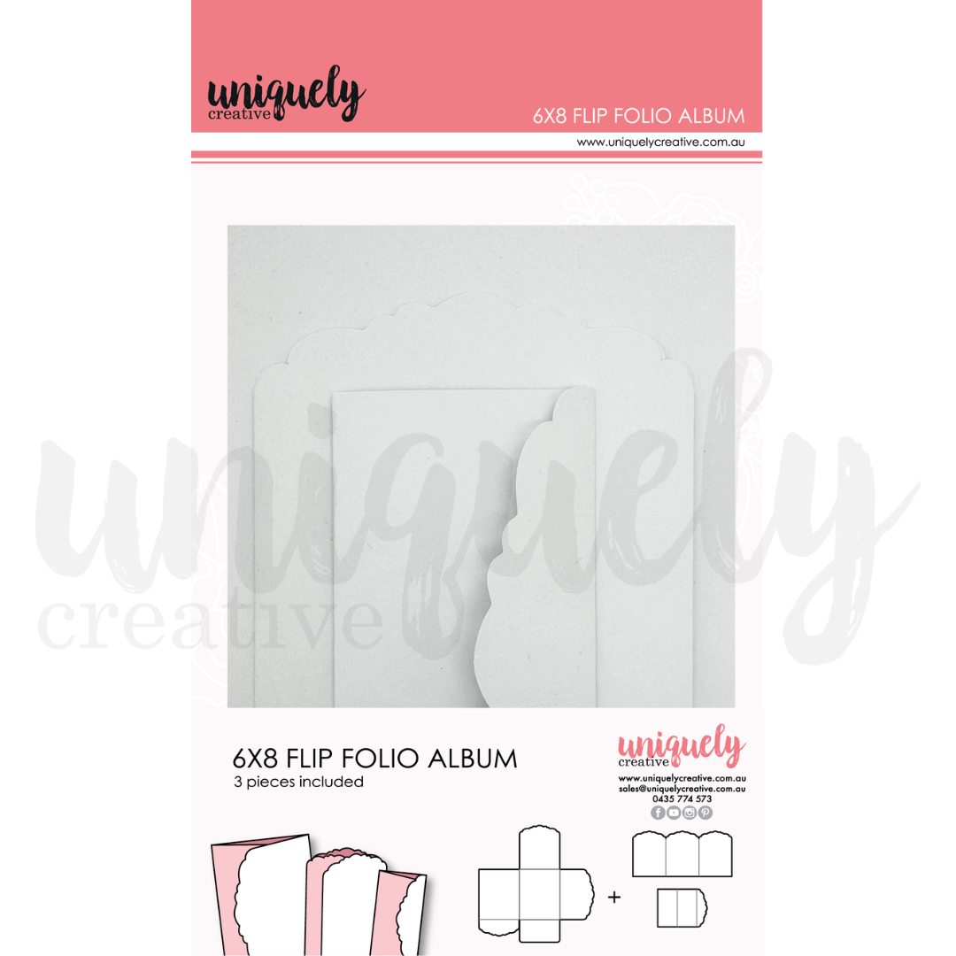 Uniquely Creative 6x8 Folio Album - White