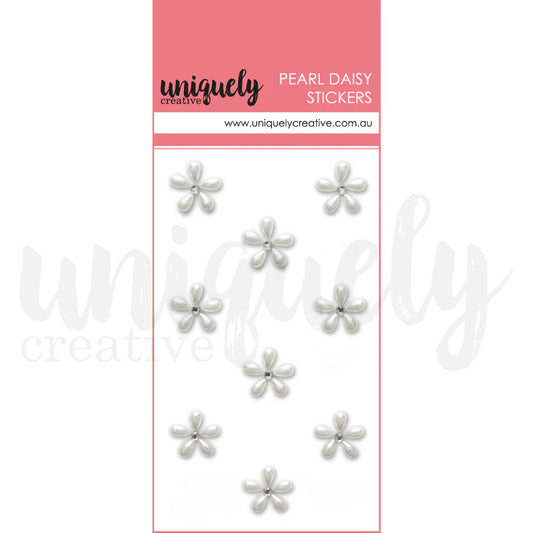 Uniquely Creative Pearl Daisy Stickers -Daisy