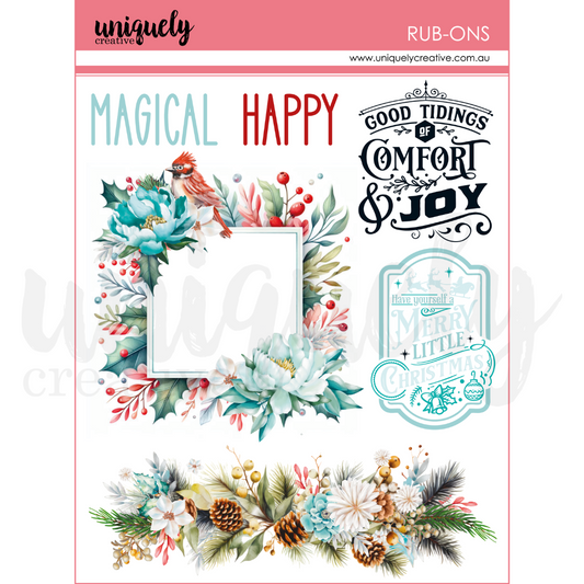 Uniquely Creative Merry & Bright Be Merry Rub-Ons