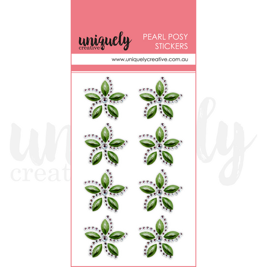 Uniquely Creative Merry & Bright Pearl Posy - Christmas Green