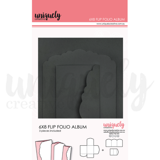 Uniquely Creative 6x8 Folio Album - Black