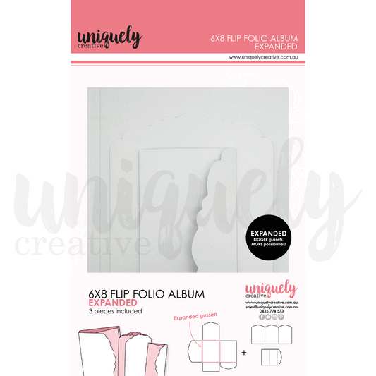 Uniquely Creative 6x8 Folio Album - White Expanded