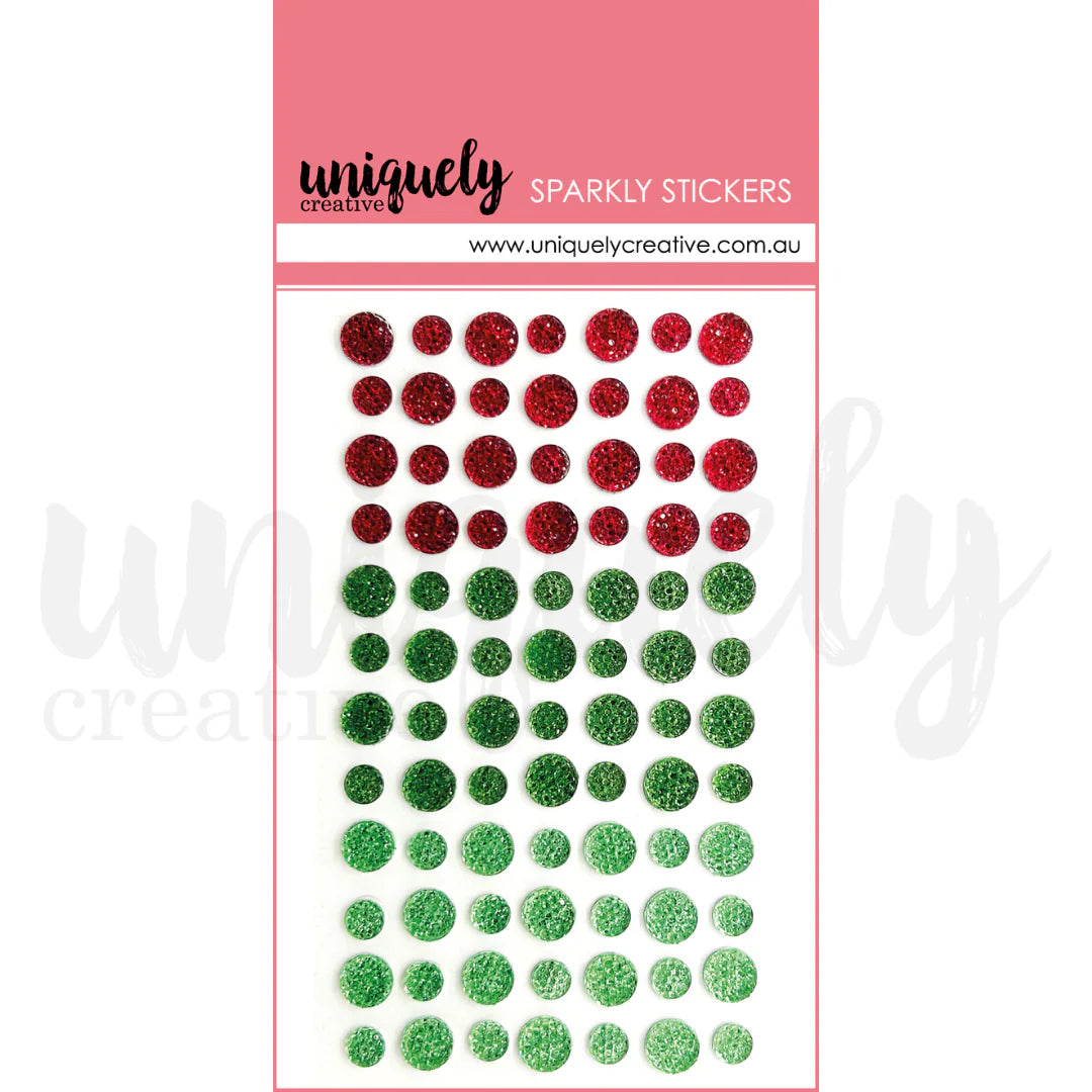 Uniquely Creative Christmas Sparkly Stickers