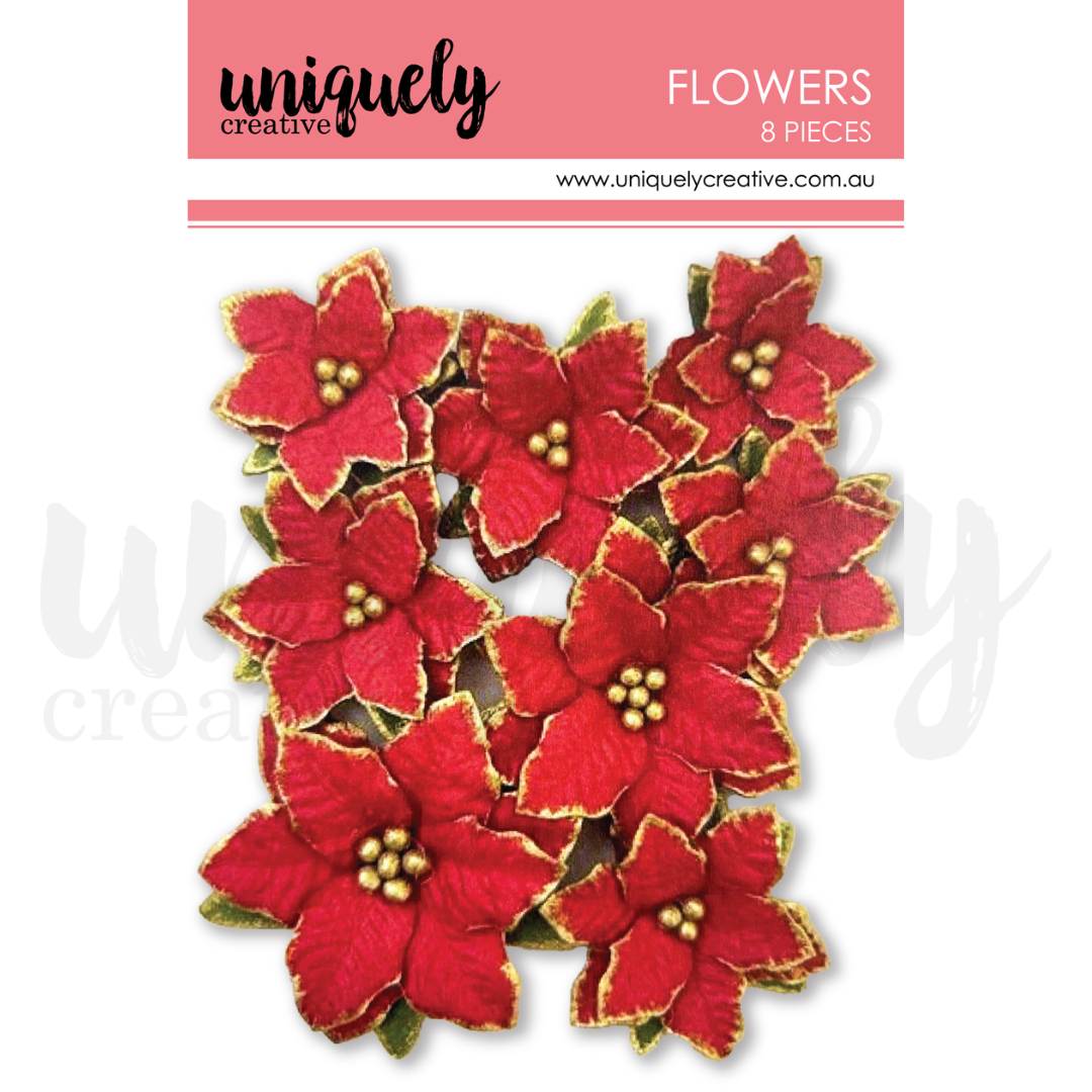 Uniquely Creative - Christmas Poinsettia Flowers