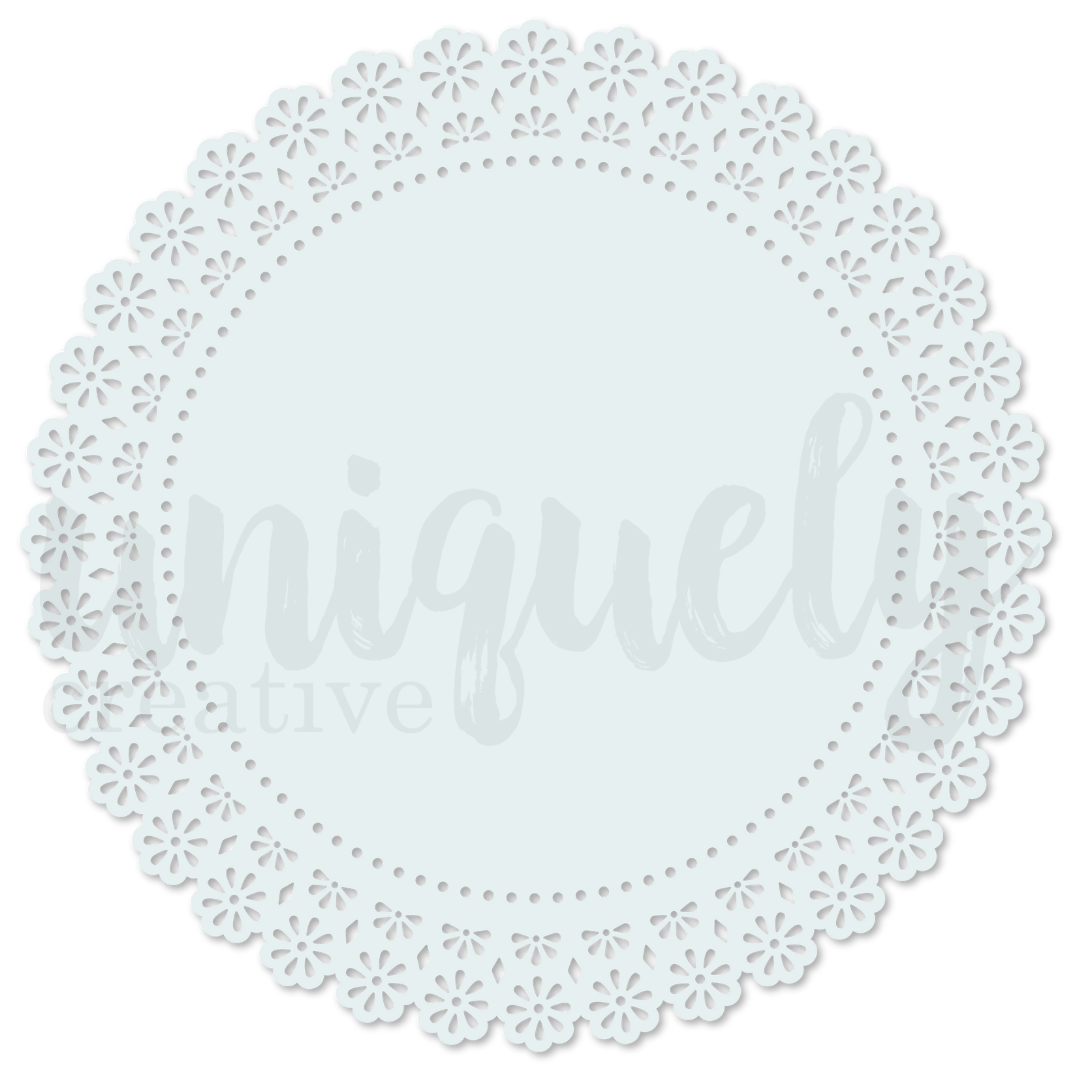 Uniquely Creative Heart & Soul - Light Blue Lacey Circle