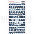 Uniquely Creative Field Notes Navy Dimensional Alpha Stickers