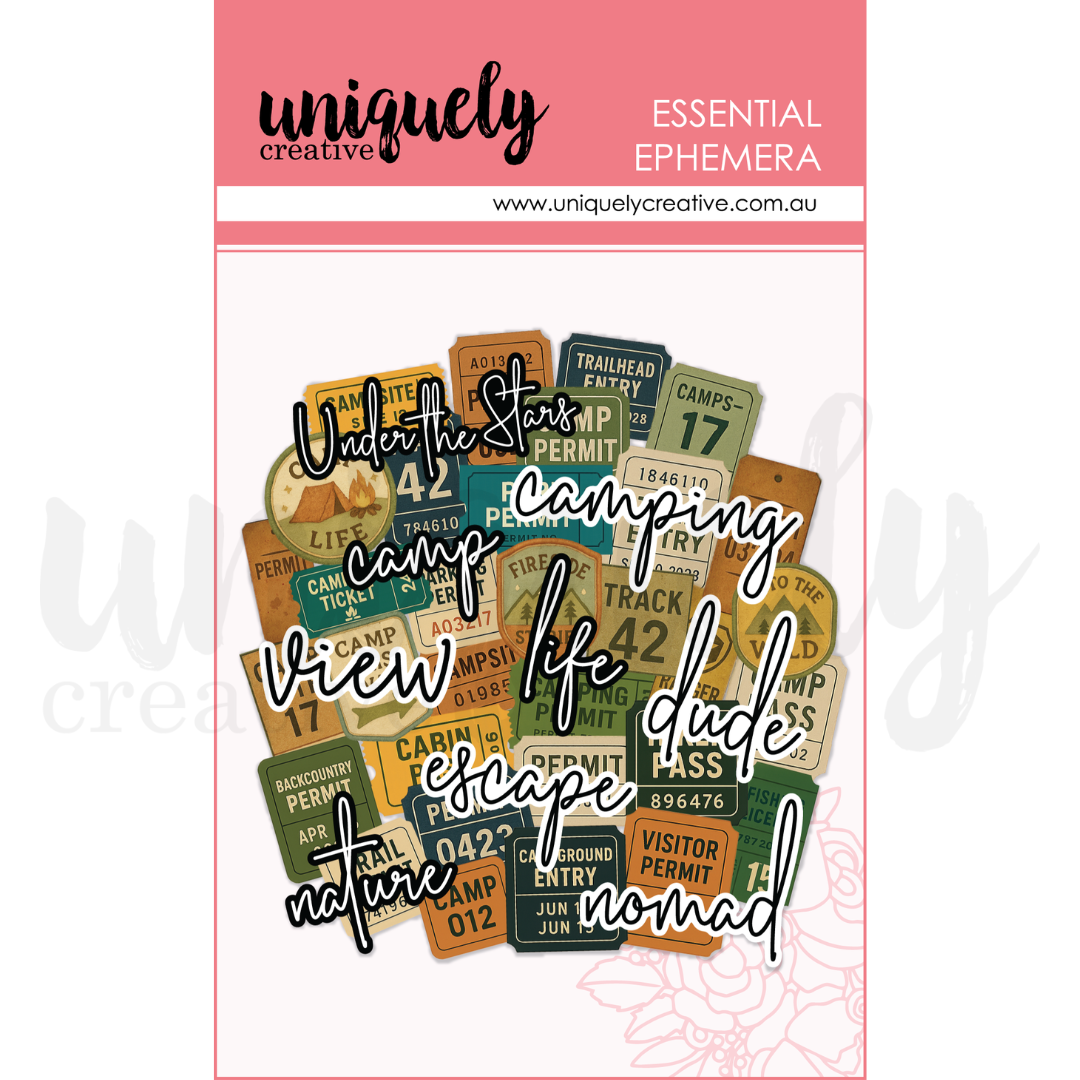 Uniquely Creative Camping Tickets & Titles Ephemera