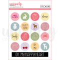 Oh So Lovely - Little Happy Things Chipboard Stickers