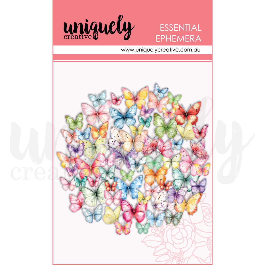 Oh So Lovely - Colourful Butterflies Ephemera