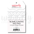 Wings & Wheels - Blank Canvas Tag Pad - White