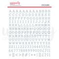 Sweet as Honey - Puffy Alpha Stickers Uppercase - Silver