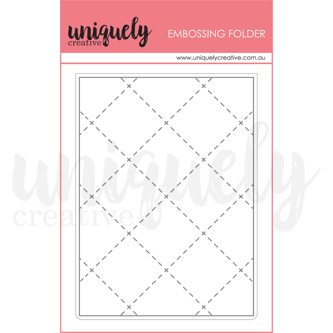 Uniquely Creative Embossing Folder- Quilted