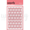 Uniquely Creative Home for Christmas Festive Tidings Stencil