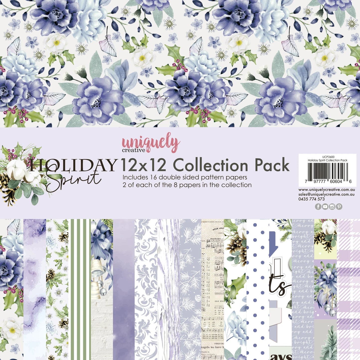 Uniquely Creative Holiday Spirit -  12 x 12 Collection Pack