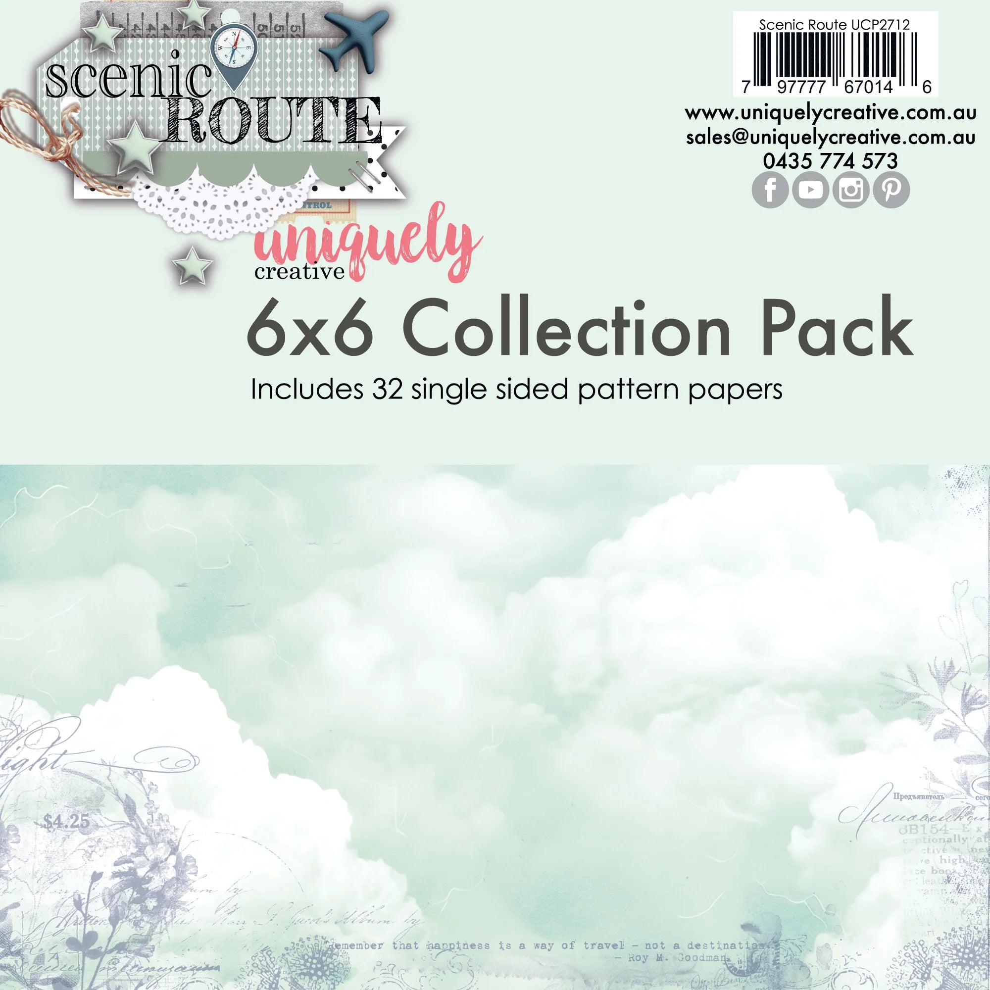 Uniquely Creative Scenic Route 6x6 Paper Pad