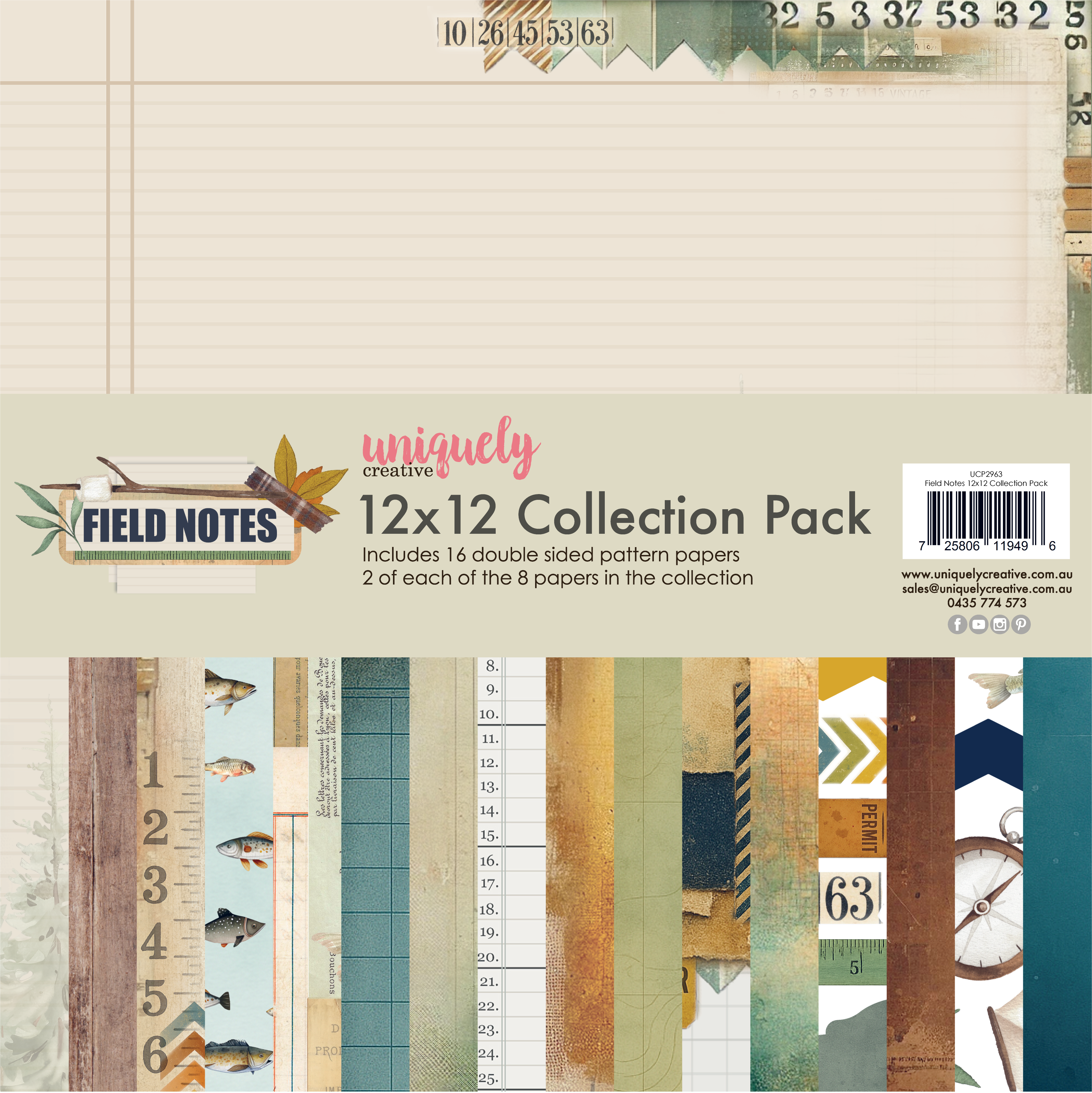 Uniquely Creative Field Notes 12 x 12 Collection Pack