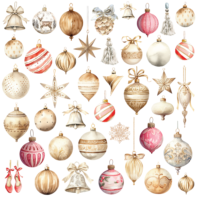 Uniquely Creative Home for Christmas - Vintage Baubles