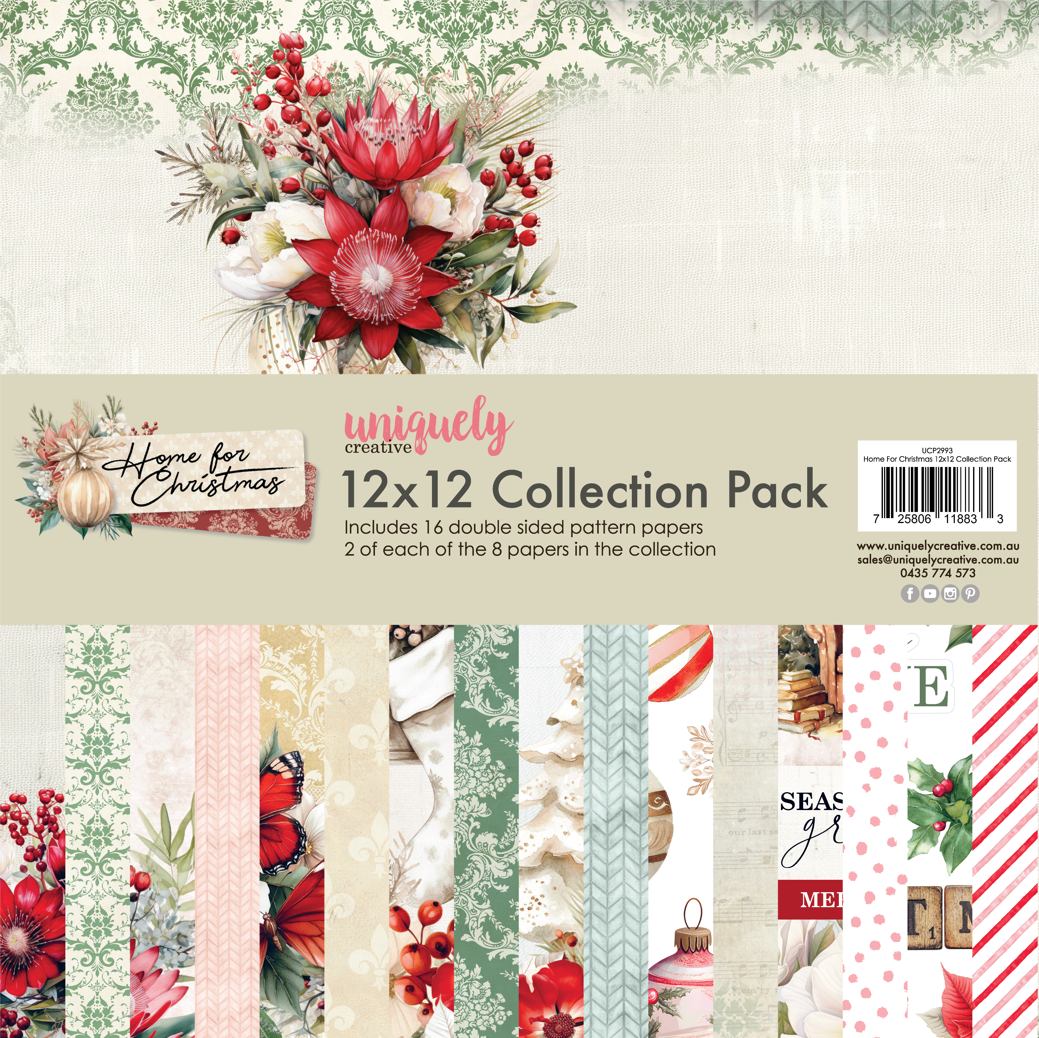 Uniquely Creative Home for Christmas 12 x 12 Collection Pack