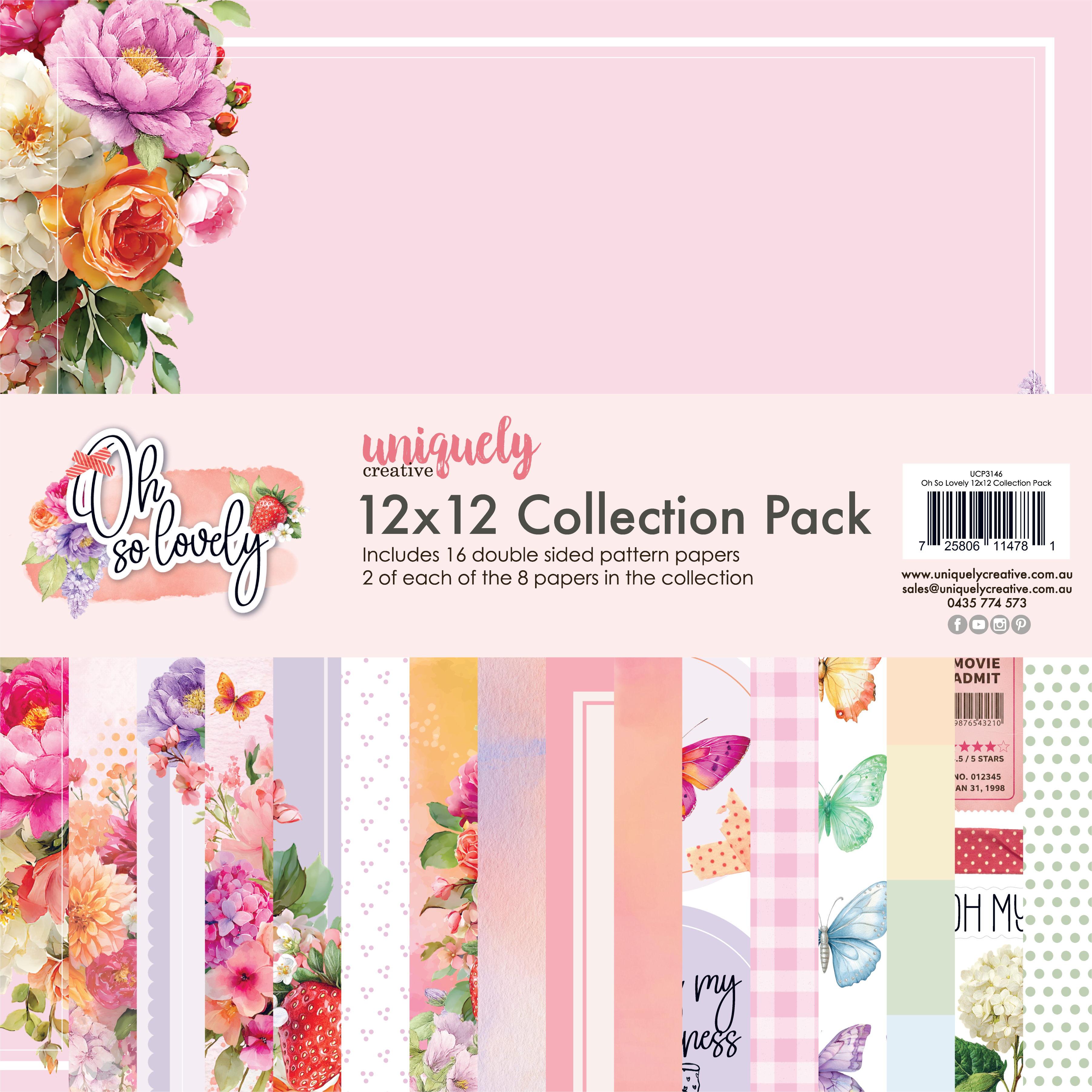 Oh So Lovely - 12 x 12 Collection Pack (16 sheets)