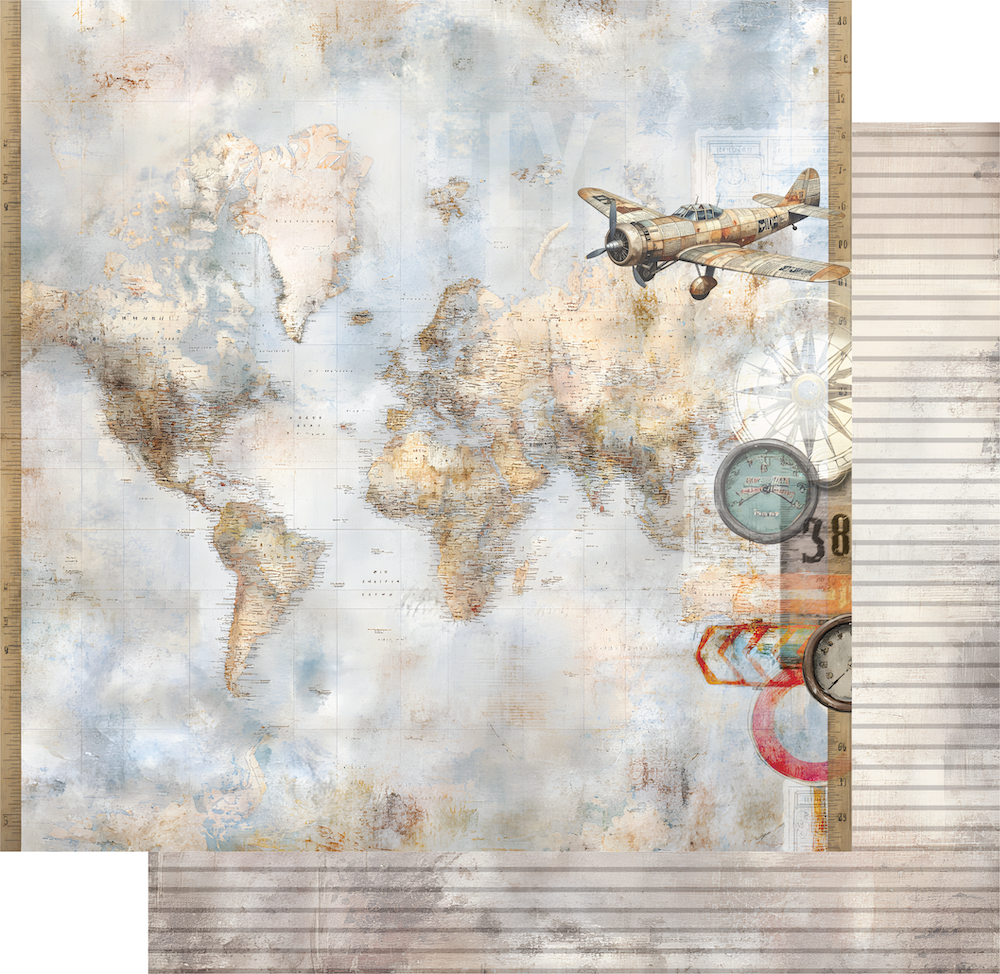 Wings & Wheels - 12 x 12 Collection Pack (16 sheets)