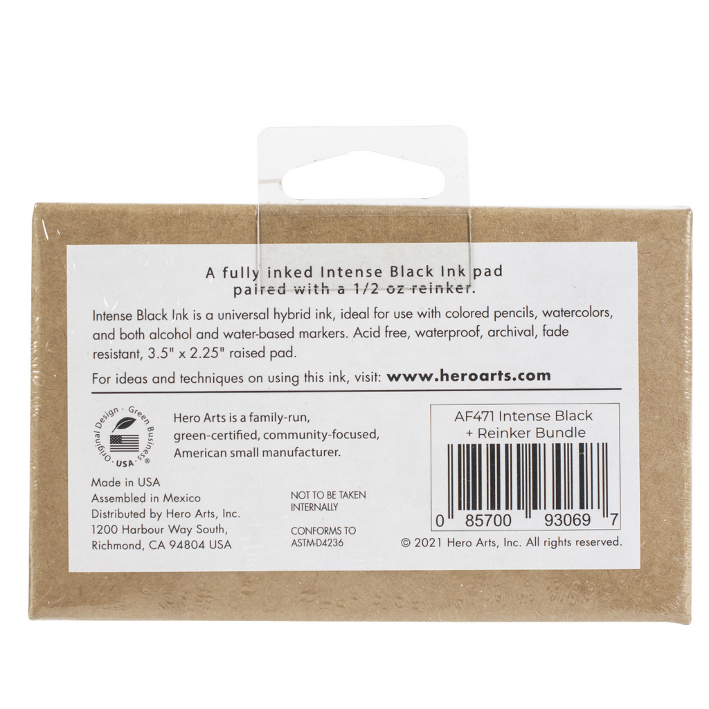 Intense Black Ink Pad + Reinker Bundle