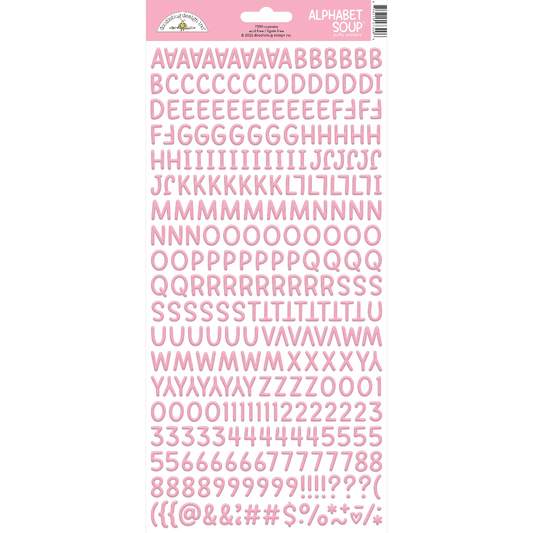 Doodlebug Alphabet Soup Puffy Stickers  - Cupcake