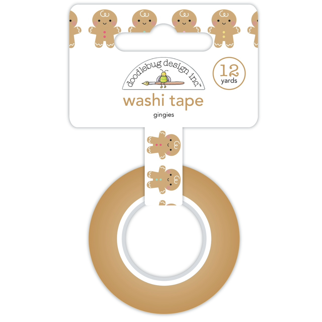 Doodlebug Gingerbread Kisses Washi Tape -Gingies